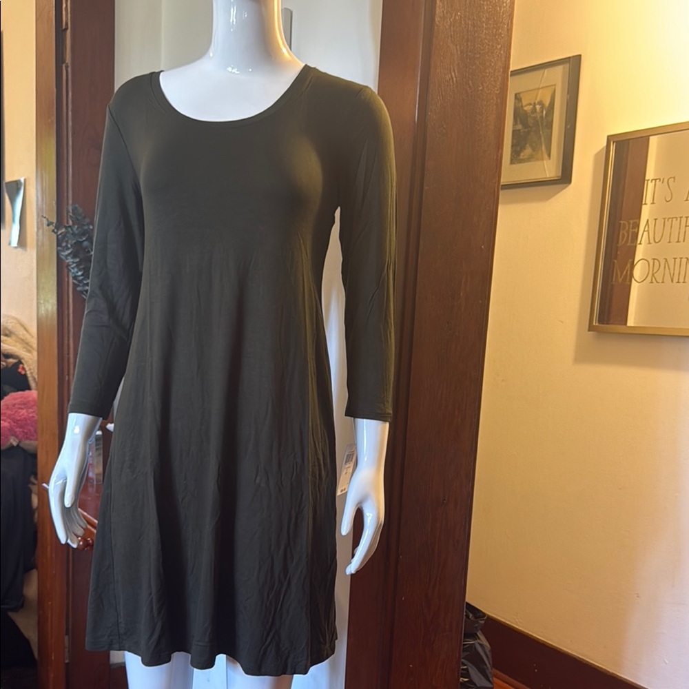 NWT Style&Co size small Elegant Olive Green Women's Dress